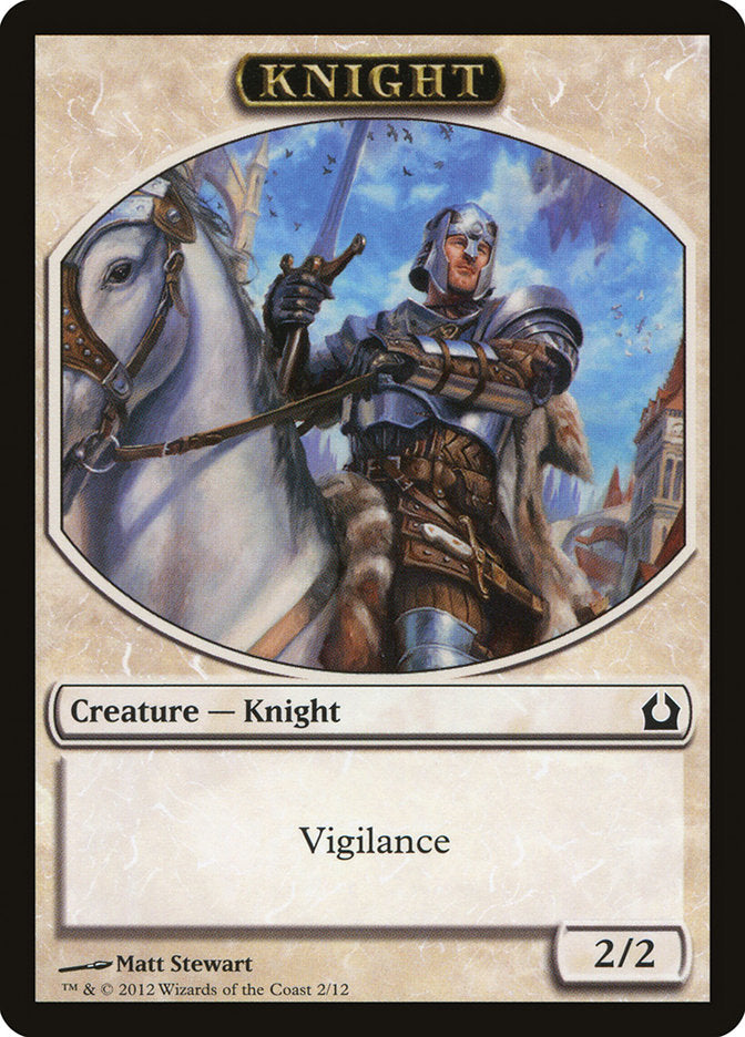 Knight Token [Return to Ravnica Tokens] | GrognardGamesBatavia