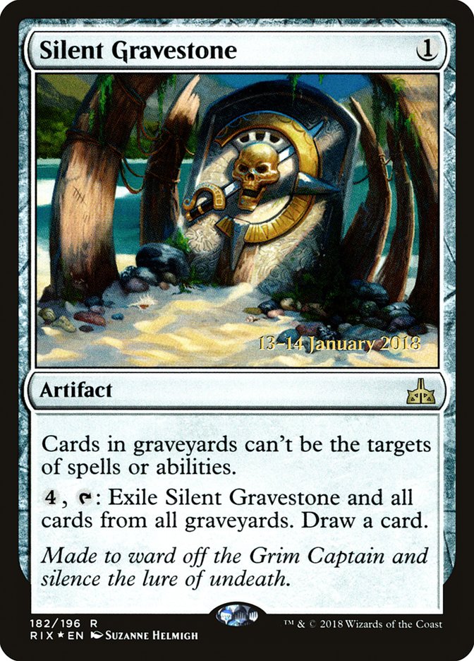 Silent Gravestone [Rivals of Ixalan Prerelease Promos] | GrognardGamesBatavia