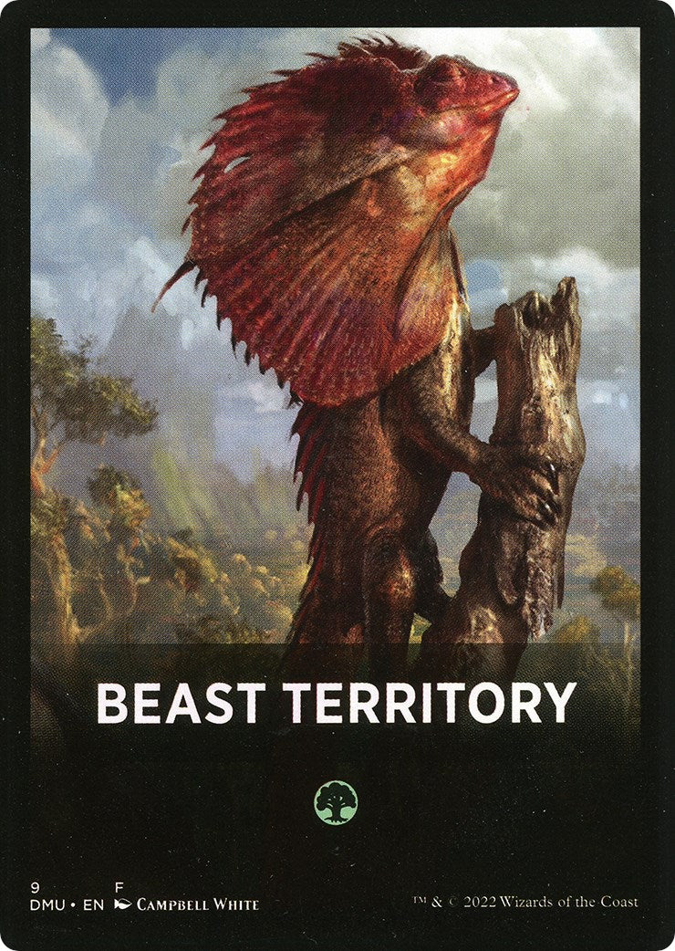 Beast Territory Theme Card [Dominaria United Tokens] | GrognardGamesBatavia