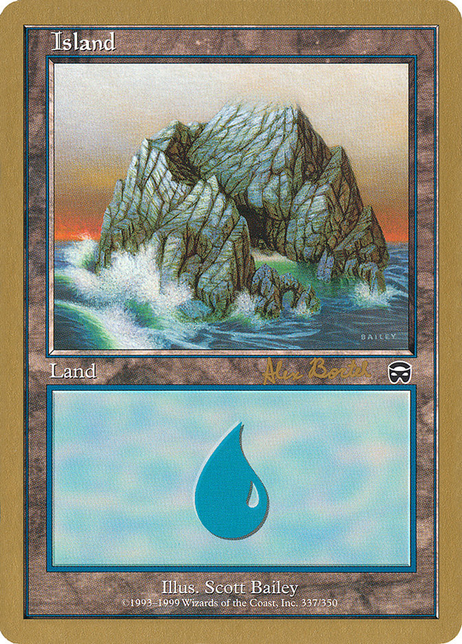 Island (ab337a) (Alex Borteh) [World Championship Decks 2001] | GrognardGamesBatavia