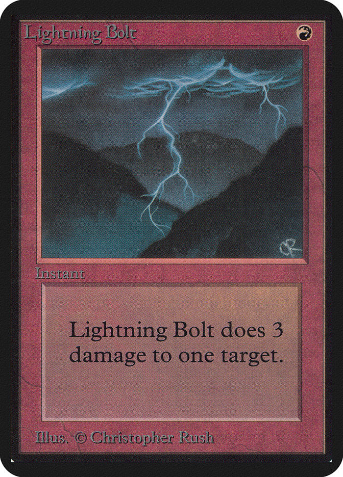 Lightning Bolt [Alpha Edition] | GrognardGamesBatavia