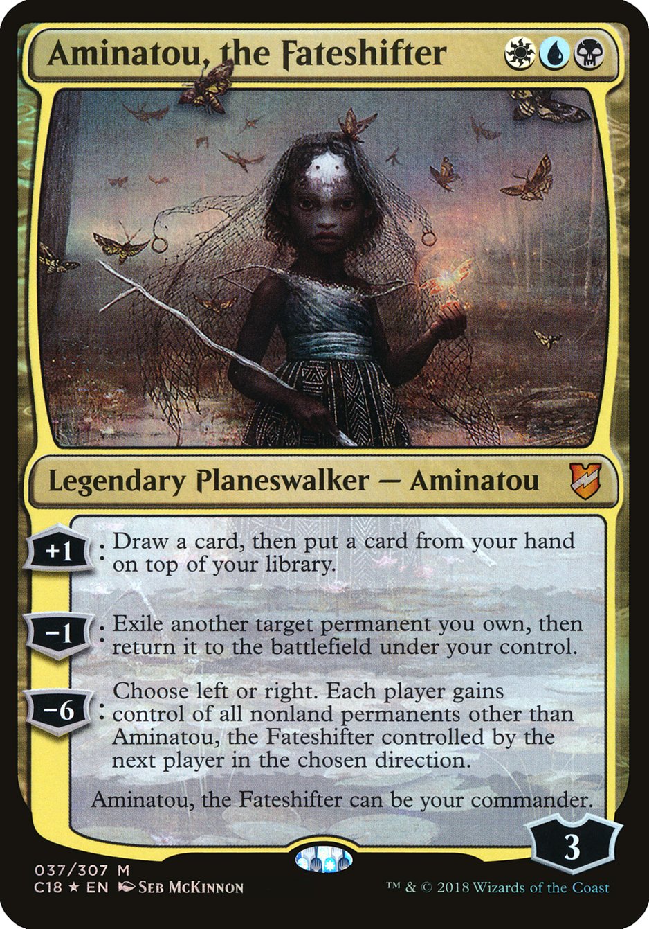 Aminatou, the Fateshifter (Oversized) [Commander 2018 Oversized] | GrognardGamesBatavia