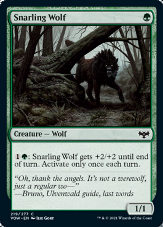 Snarling Wolf [Innistrad: Crimson Vow] | GrognardGamesBatavia