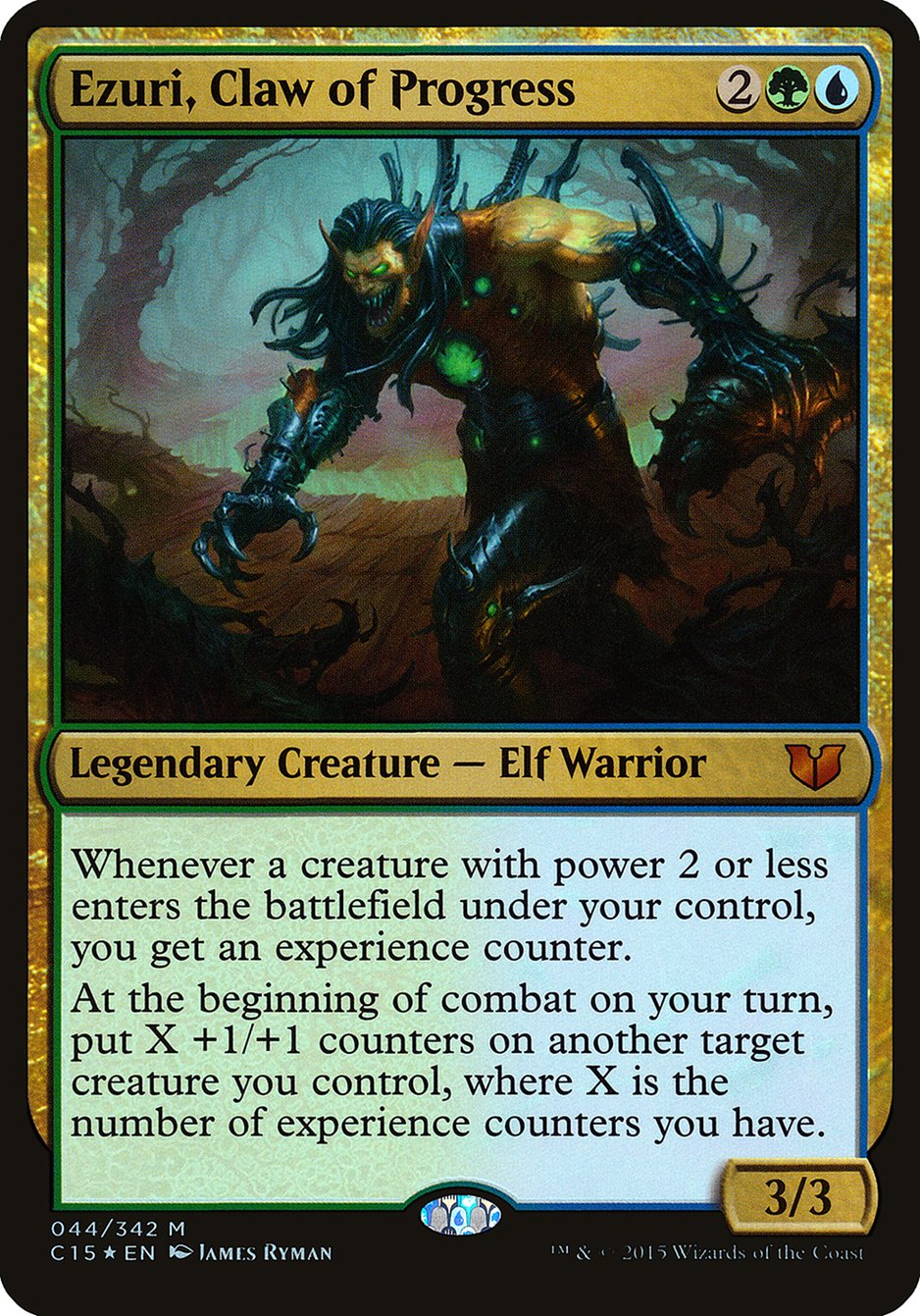 Ezuri, Claw of Progress (Oversized) [Commander 2015 Oversized] | GrognardGamesBatavia