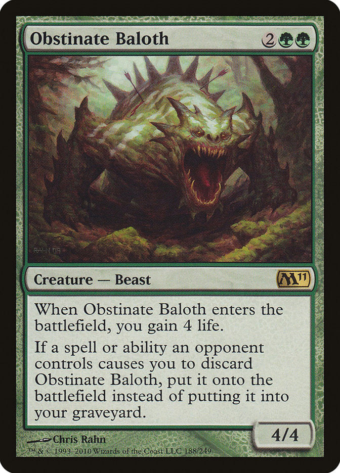 Obstinate Baloth [Magic 2011] | GrognardGamesBatavia