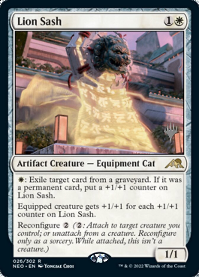 Lion Sash (Promo Pack) [Kamigawa: Neon Dynasty Promos] | GrognardGamesBatavia