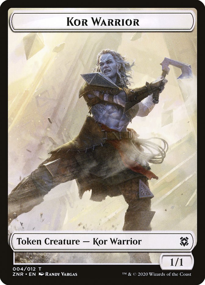 Copy // Kor Warrior Double-Sided Token [Zendikar Rising Tokens] | GrognardGamesBatavia