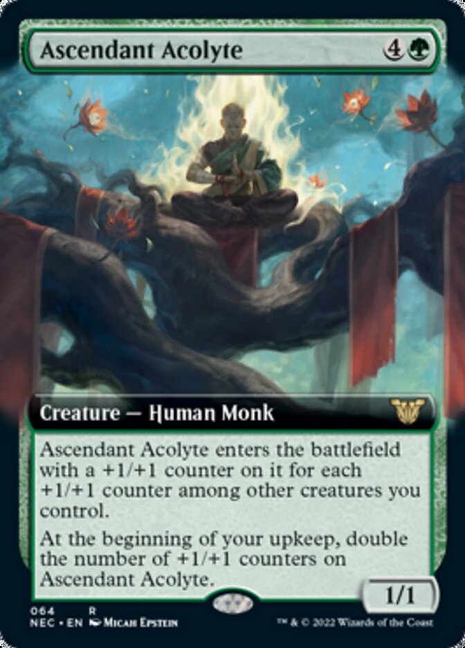 Ascendant Acolyte (Extended Art) [Kamigawa: Neon Dynasty Commander] | GrognardGamesBatavia