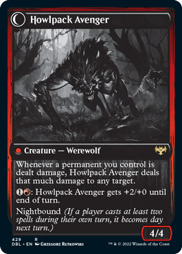 Ill-Tempered Loner // Howlpack Avenger [Innistrad: Double Feature] | GrognardGamesBatavia