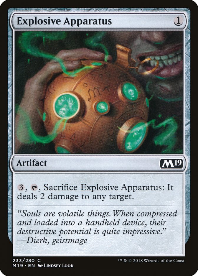 Explosive Apparatus [Core Set 2019] | GrognardGamesBatavia