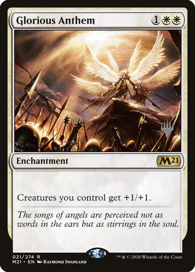 Glorious Anthem (Promo Pack) [Core Set 2021 Promos] | GrognardGamesBatavia