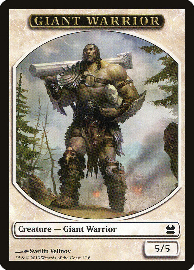 Giant Warrior Token [Modern Masters Tokens] | GrognardGamesBatavia