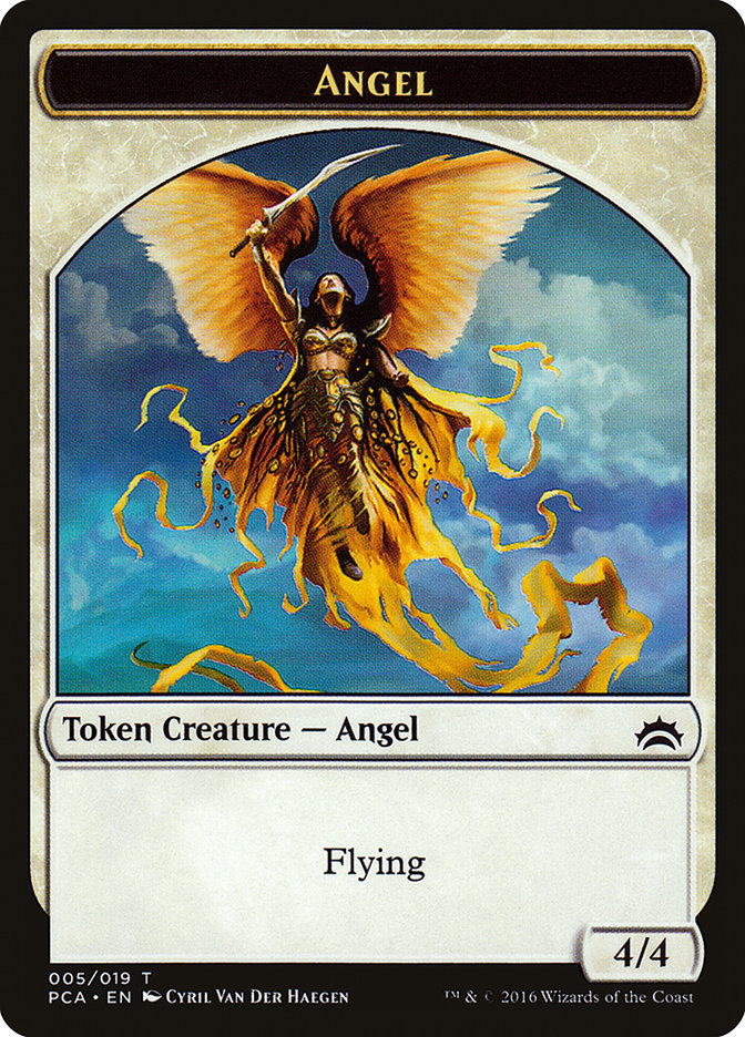 Angel // Saproling Double-Sided Token [Planechase Anthology Tokens] | GrognardGamesBatavia