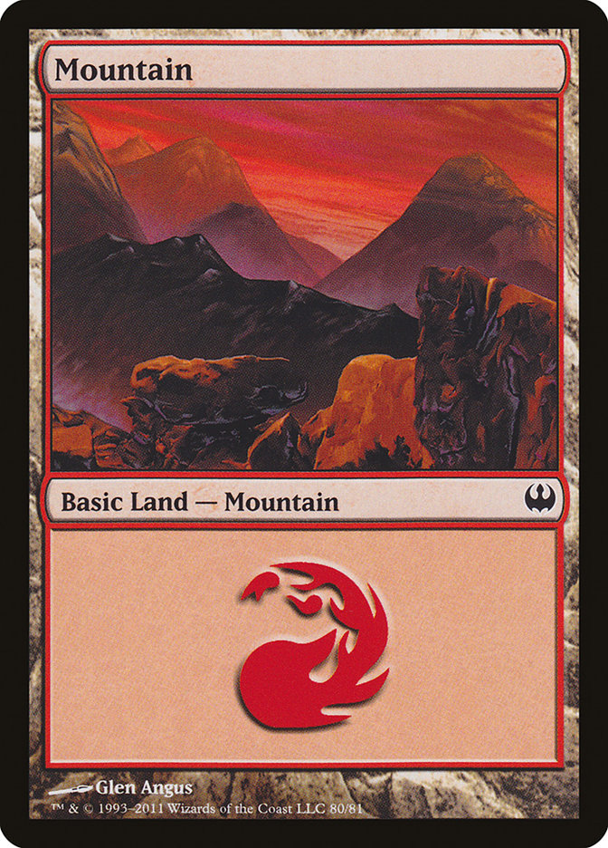 Mountain (80) [Duel Decks: Knights vs. Dragons] | GrognardGamesBatavia