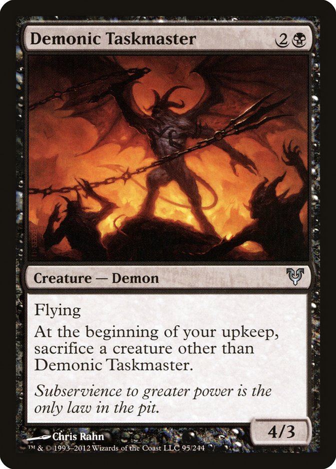 Demonic Taskmaster [Avacyn Restored] | GrognardGamesBatavia