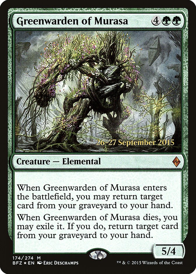 Greenwarden of Murasa [Battle for Zendikar Prerelease Promos] | GrognardGamesBatavia