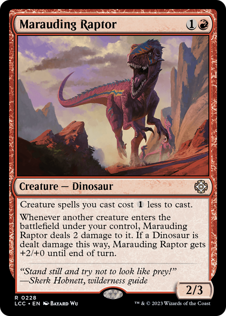 Marauding Raptor [The Lost Caverns of Ixalan Commander] | GrognardGamesBatavia