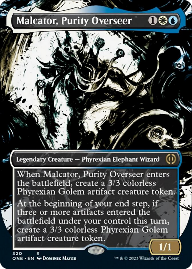 Malcator, Purity Overseer (Borderless Ichor) [Phyrexia: All Will Be One] | GrognardGamesBatavia