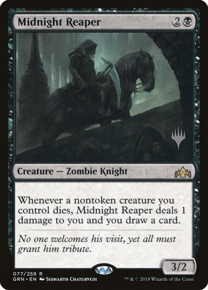 Midnight Reaper (Promo Pack) [Guilds of Ravnica Promos] | GrognardGamesBatavia