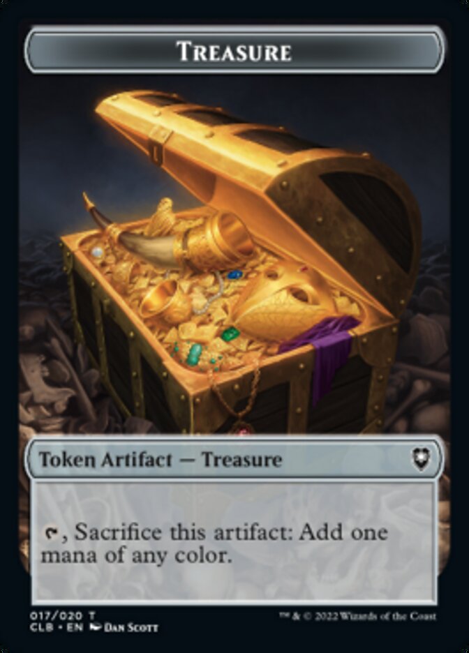 Treasure Token [Commander Legends: Battle for Baldur's Gate Tokens] | GrognardGamesBatavia