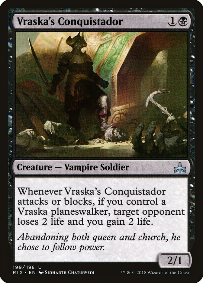 Vraska's Conquistador [Rivals of Ixalan] | GrognardGamesBatavia