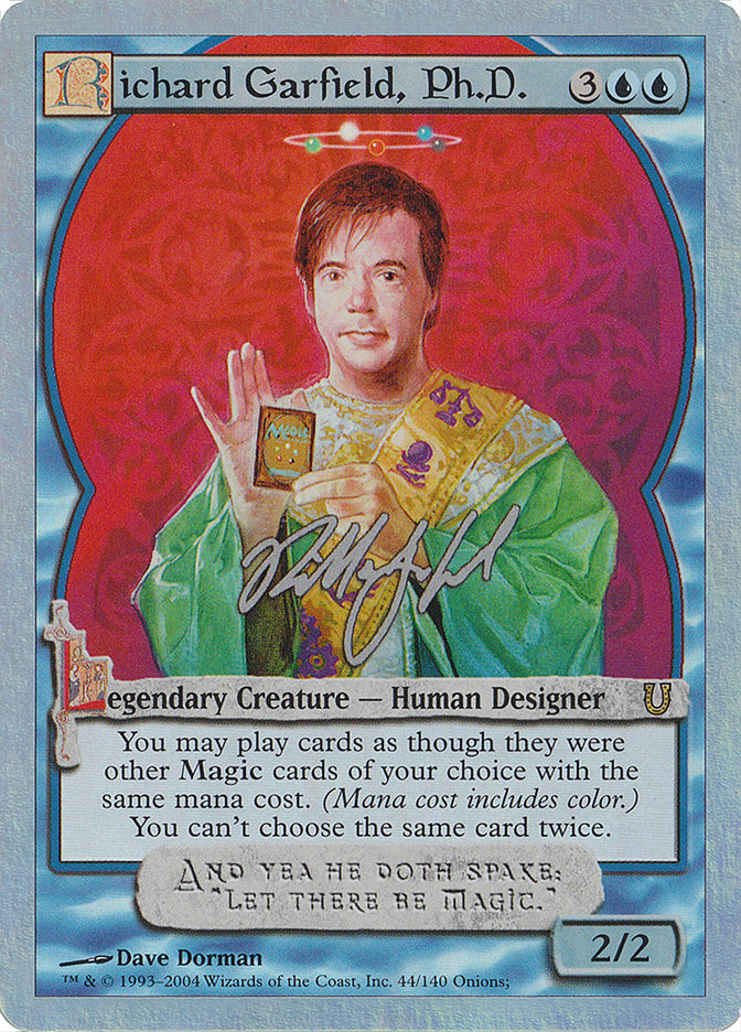 Richard Garfield, Ph.D. (Alternate Foil) [Unhinged] | GrognardGamesBatavia