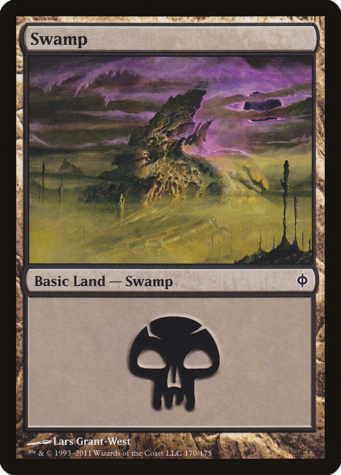 Swamp (170) [New Phyrexia] | GrognardGamesBatavia