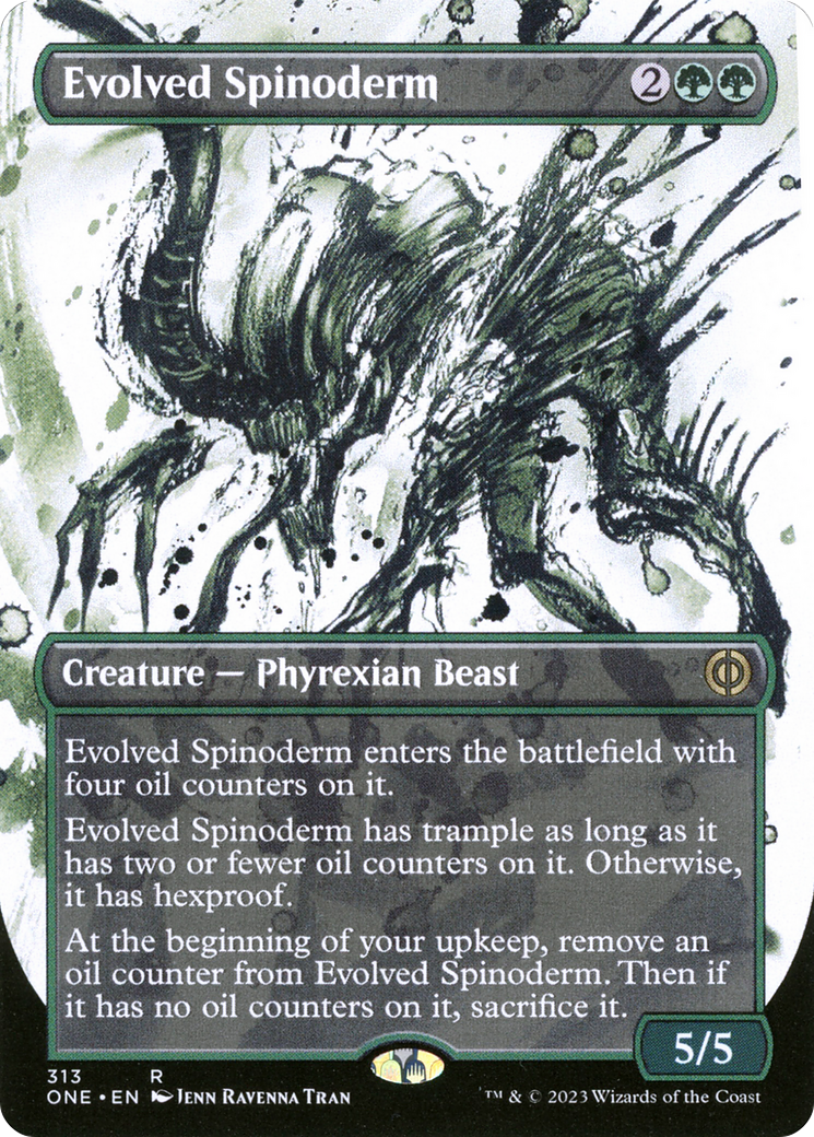 Evolved Spinoderm (Borderless Ichor) [Phyrexia: All Will Be One] | GrognardGamesBatavia