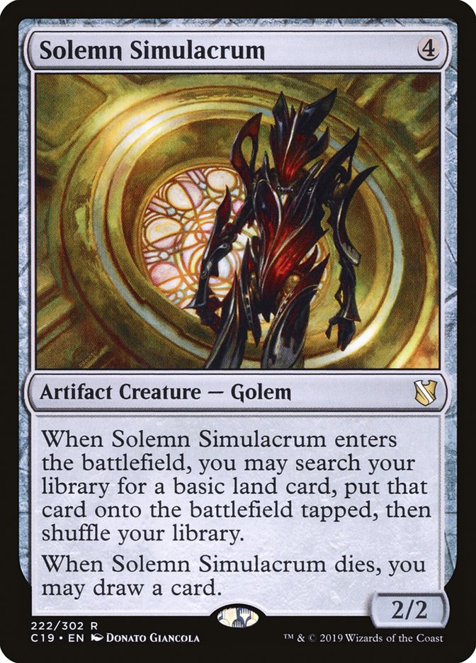 Solemn Simulacrum [Commander 2019] | GrognardGamesBatavia