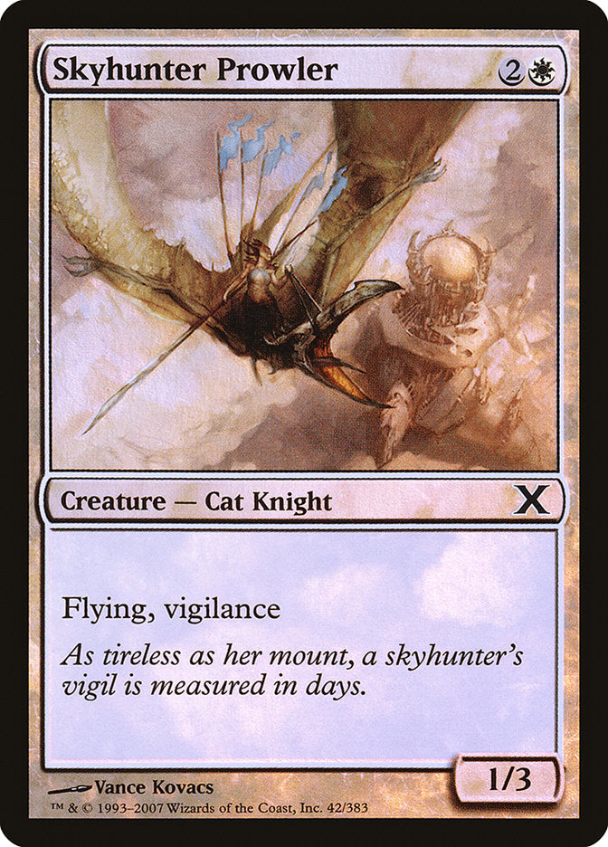 Skyhunter Prowler (Premium Foil) [Tenth Edition] | GrognardGamesBatavia