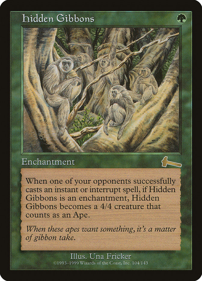 Hidden Gibbons [Urza's Legacy] | GrognardGamesBatavia