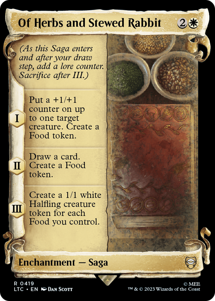 Of Herbs and Stewed Rabbit [The Lord of the Rings: Tales of Middle-Earth Commander Showcase Scrolls] | GrognardGamesBatavia