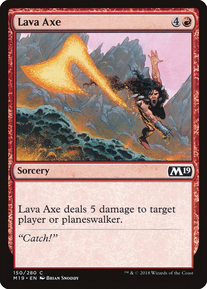 Lava Axe [Core Set 2019] | GrognardGamesBatavia