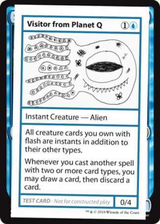 Visitor from Planet Q (2021 Edition) [Mystery Booster Playtest Cards] | GrognardGamesBatavia
