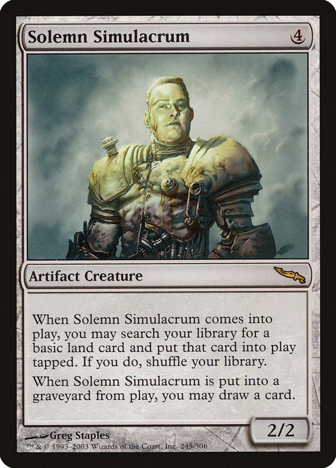 Solemn Simulacrum [Mirrodin] | GrognardGamesBatavia