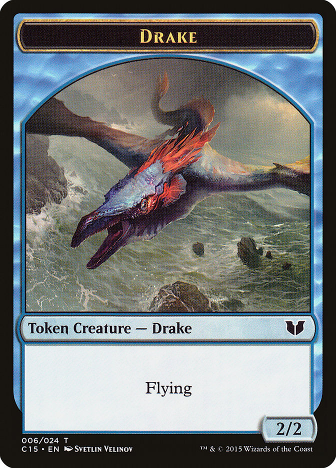 Drake // Elemental (020) Double-Sided Token [Commander 2015 Tokens] | GrognardGamesBatavia