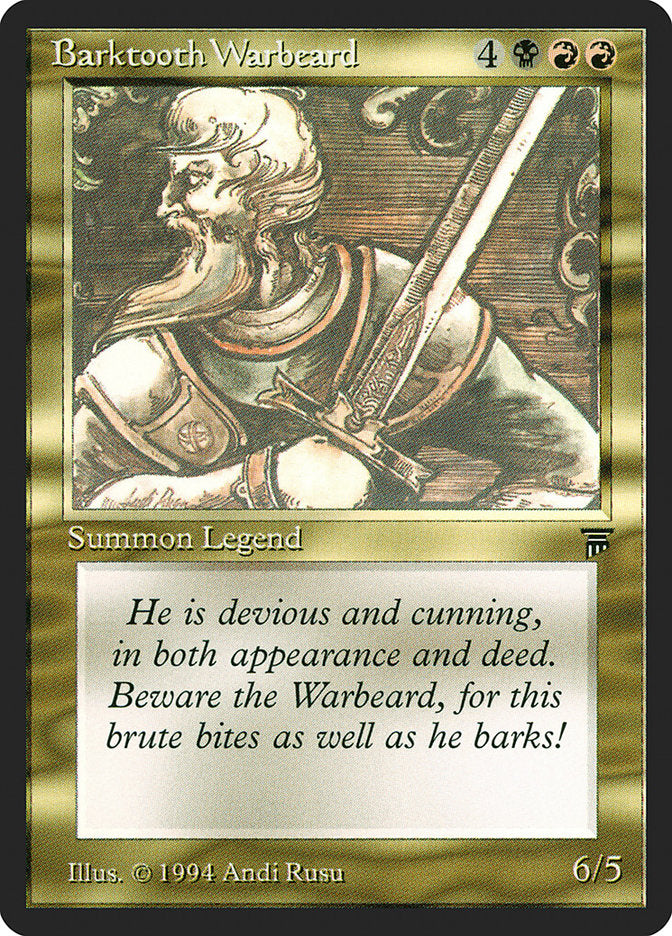Barktooth Warbeard [Legends] | GrognardGamesBatavia