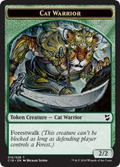 Cat Warrior // Thopter (026) Double-Sided Token [Commander 2018 Tokens] | GrognardGamesBatavia
