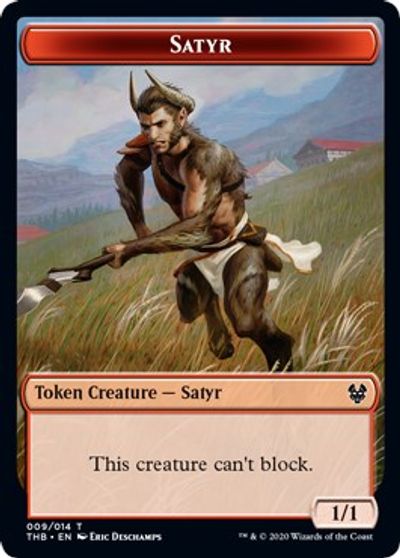 Satyr // Goblin Construct Double-Sided Token [Challenger Decks 2021 Tokens] | GrognardGamesBatavia