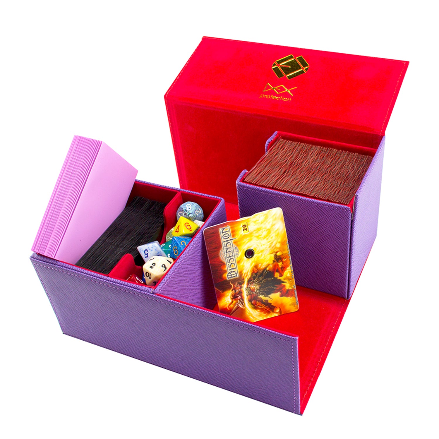 Dex Protection Creation Large Deck Box - Purple | GrognardGamesBatavia