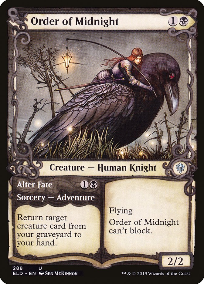 Order of Midnight // Alter Fate (Showcase) [Throne of Eldraine] | GrognardGamesBatavia