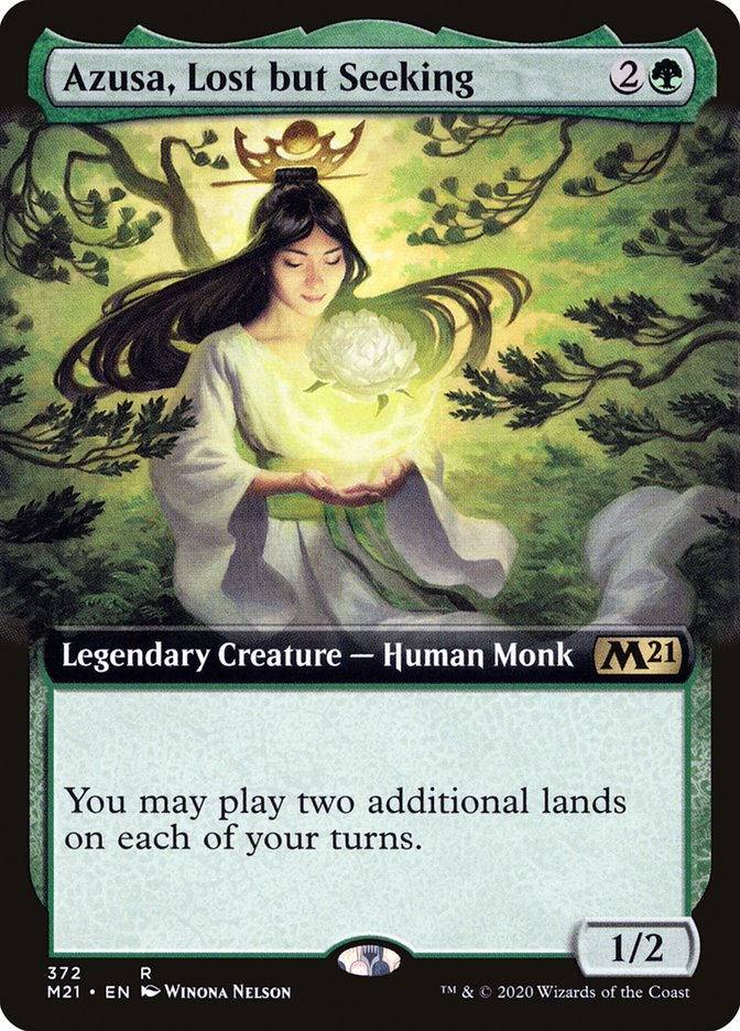 Azusa, Lost but Seeking (Extended Art) [Core Set 2021] | GrognardGamesBatavia