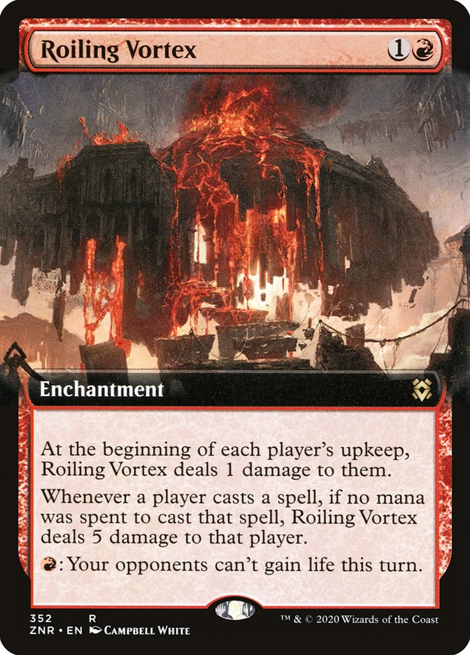 Roiling Vortex (Extended Art) [Zendikar Rising] | GrognardGamesBatavia