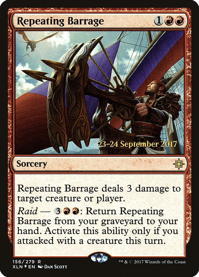 Repeating Barrage [Ixalan Prerelease Promos] | GrognardGamesBatavia