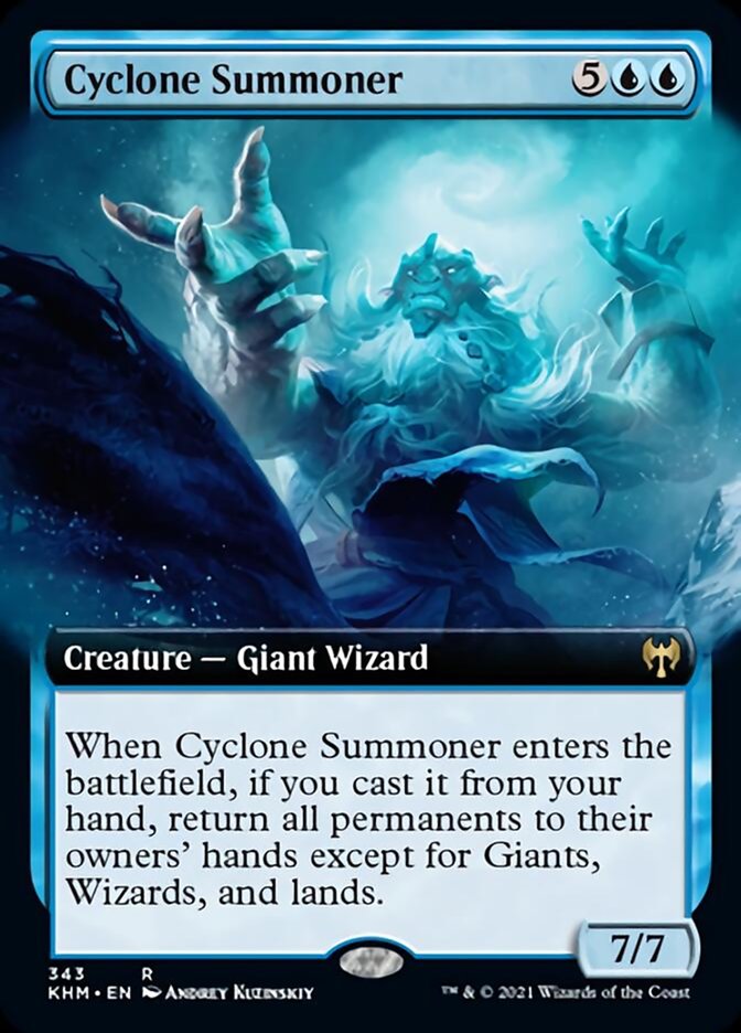 Cyclone Summoner (Extended Art) [Kaldheim] | GrognardGamesBatavia