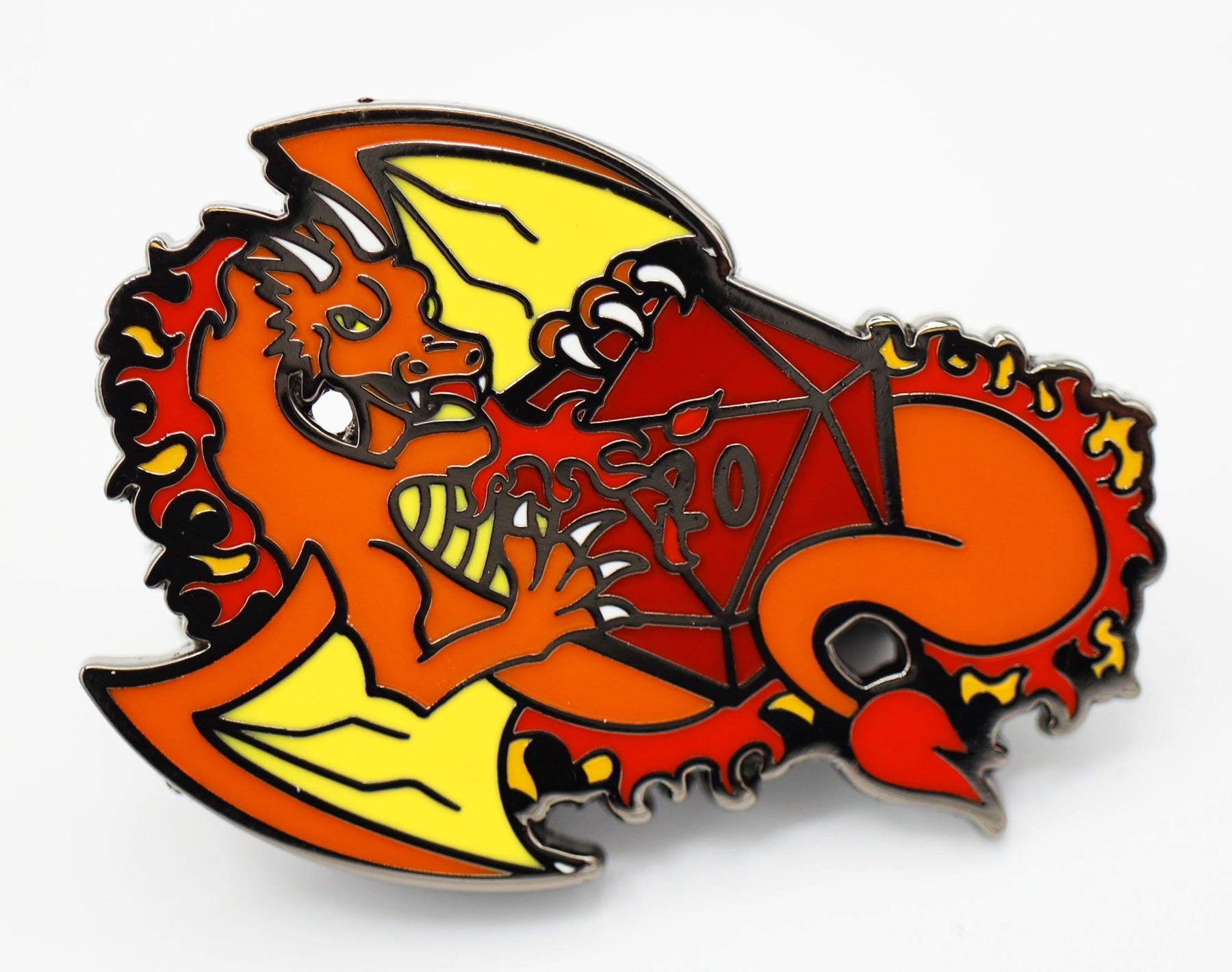 DICE DRAGONS PIN: FIRE | GrognardGamesBatavia