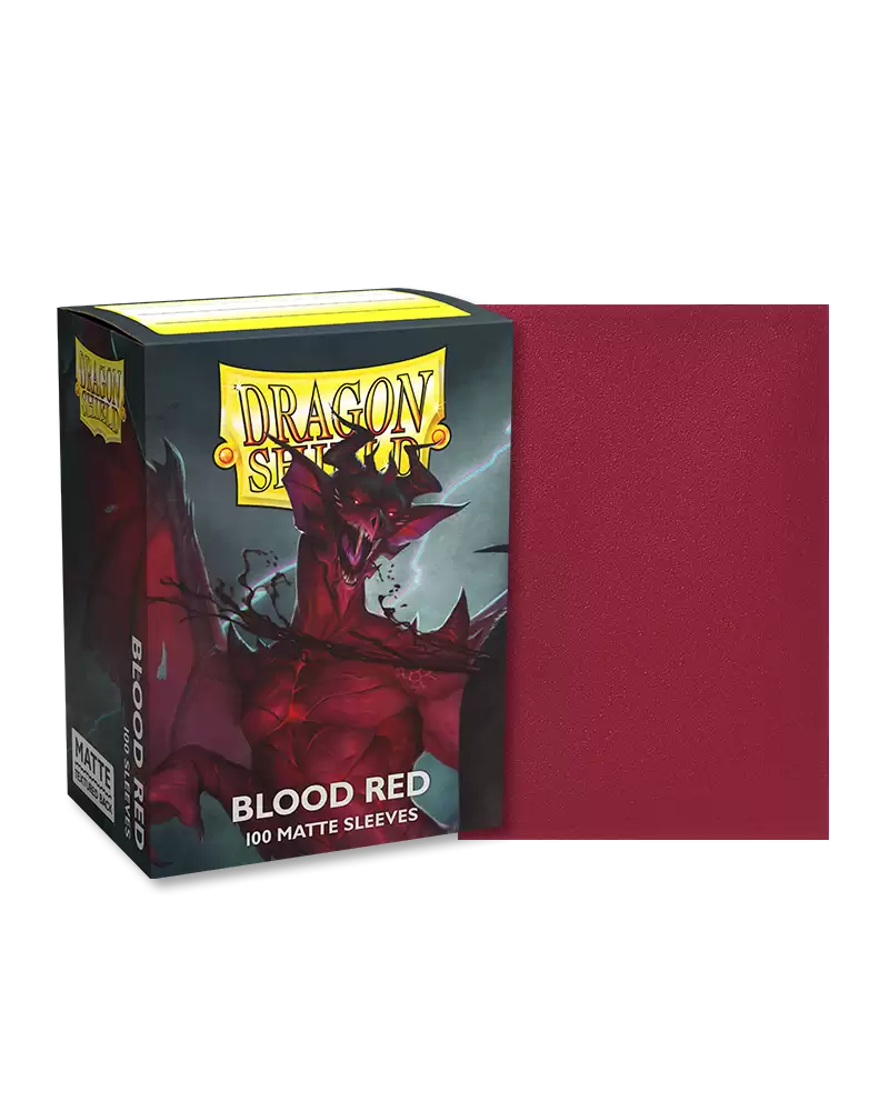 Dragon Shield Matte Sleeves - Blood Red | GrognardGamesBatavia