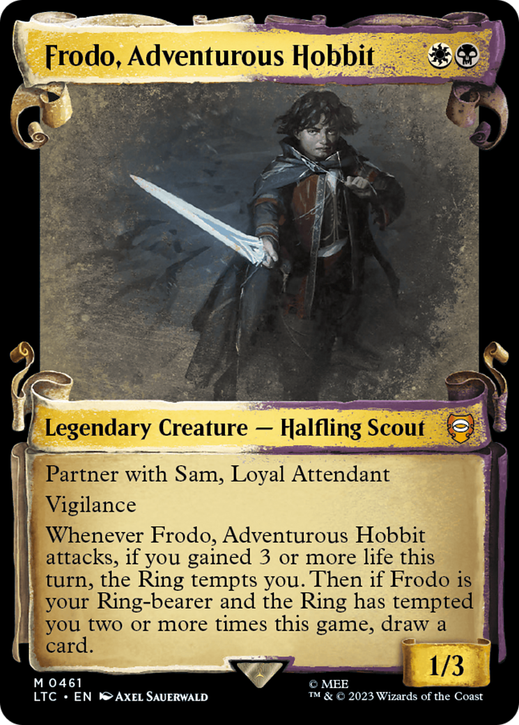 Frodo, Adventurous Hobbit [The Lord of the Rings: Tales of Middle-Earth Commander Showcase Scrolls] | GrognardGamesBatavia