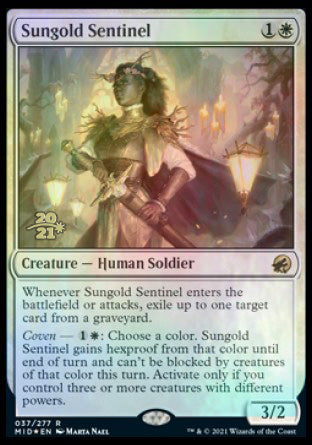 Sungold Sentinel [Innistrad: Midnight Hunt Prerelease Promos] | GrognardGamesBatavia