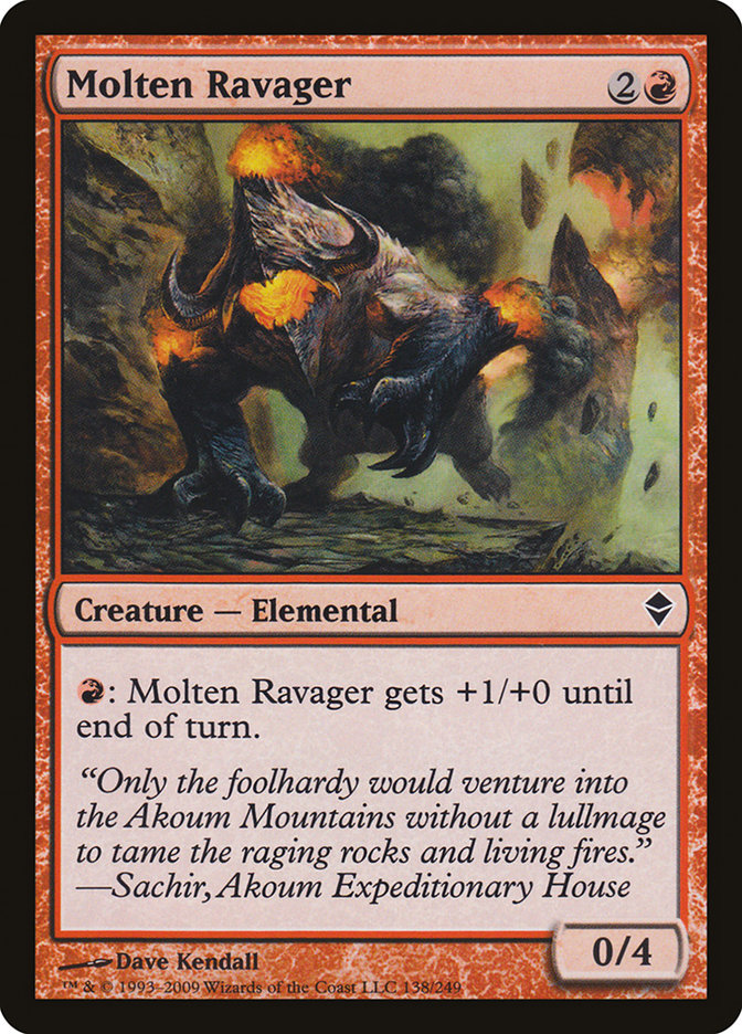 Molten Ravager [Zendikar] | GrognardGamesBatavia